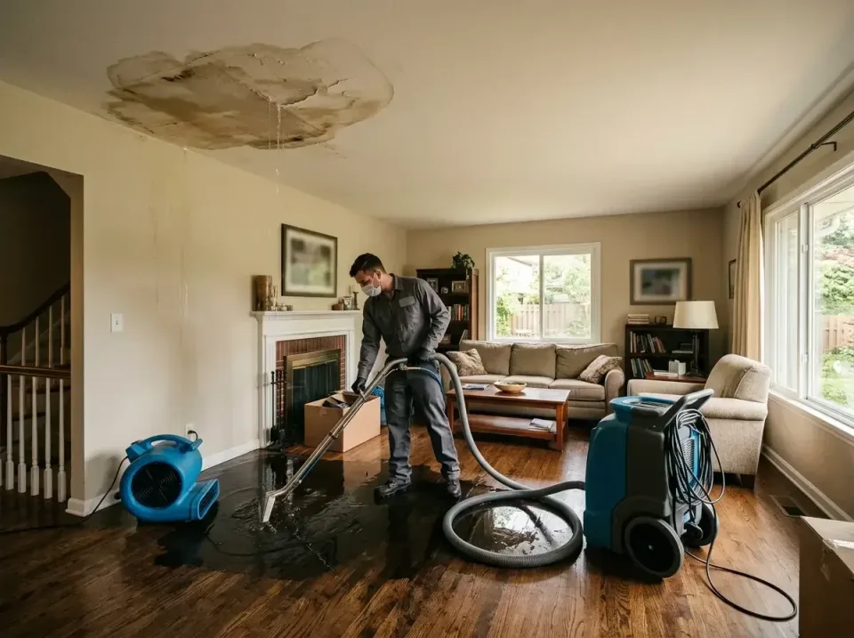 attic-pipe-burst-ceiling-drip-008 — frequently asked questions, Water Damage Restoration & Carpet Care in Clinton, MD
